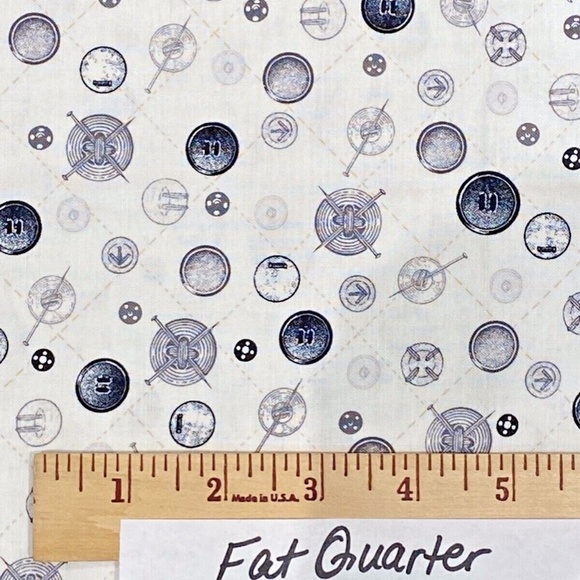 6 PC Cotton Fabric Dressmaking Collection Vintage Notions Amy Barickman Sewing - Picture 4 of 6